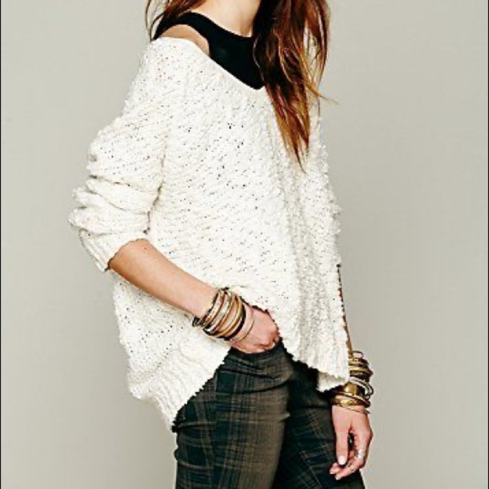 Free people oversize knit sweater